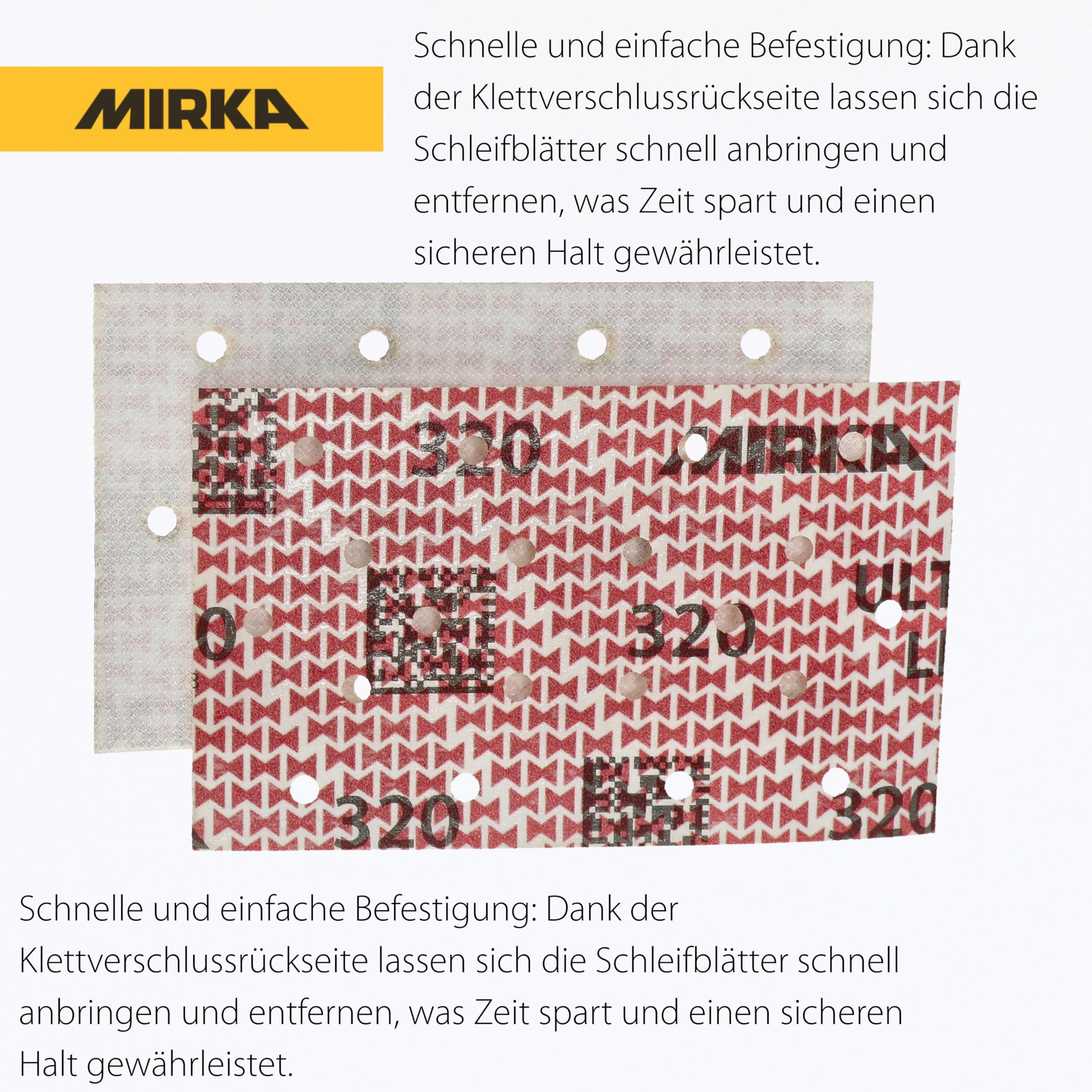 Mirka Ultimax Ligno sandpaper 81x133mm, grain P320 - Image 3