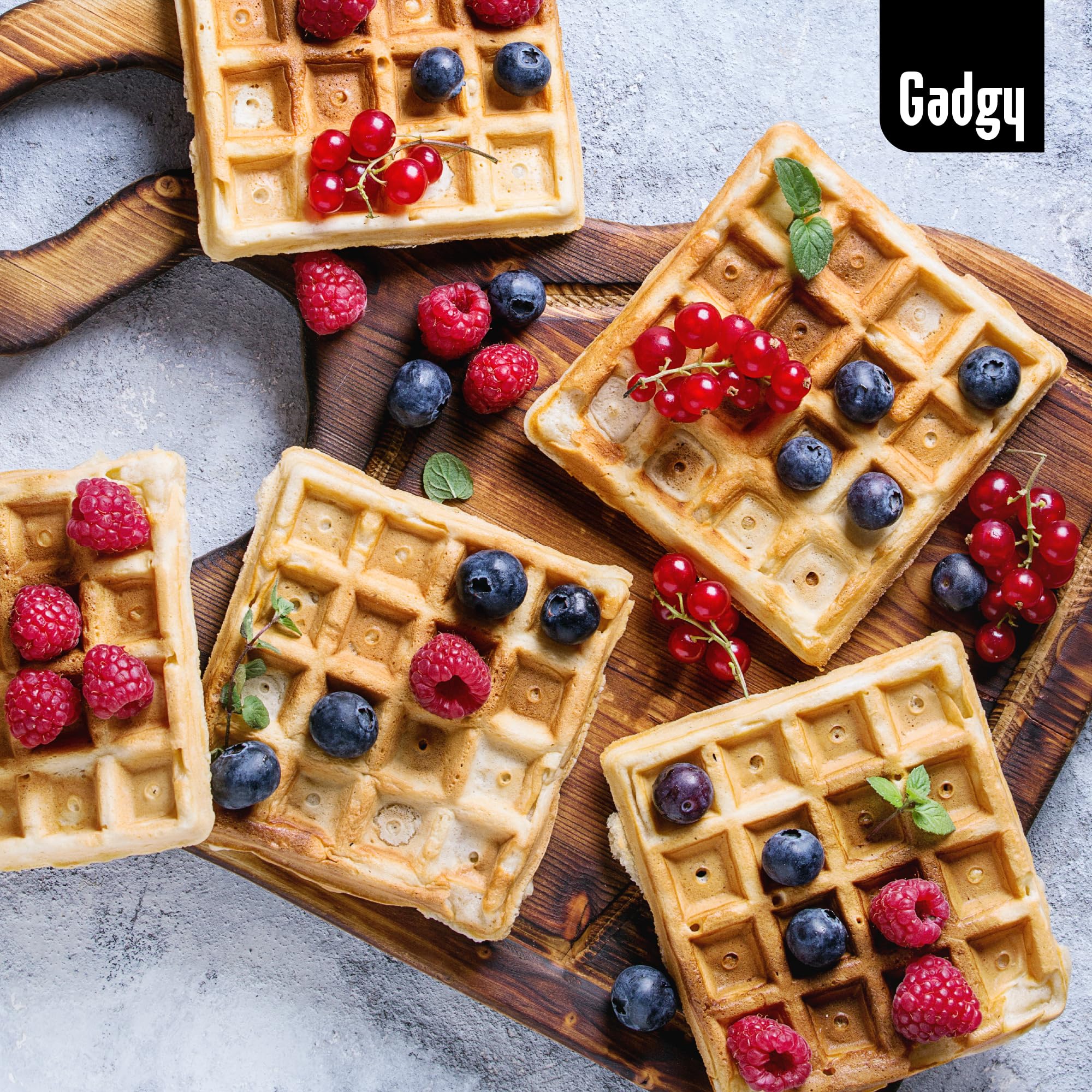 Gadgy Gaufrier | Appareil Croque Monsieur 3 in 1 | Gauffrier Multifonctions | Plaques Détachables 3 en 1 l Avec Poignée Cool Touch, Pieds Anti-dérapants et 2 Voyants de Contrôle