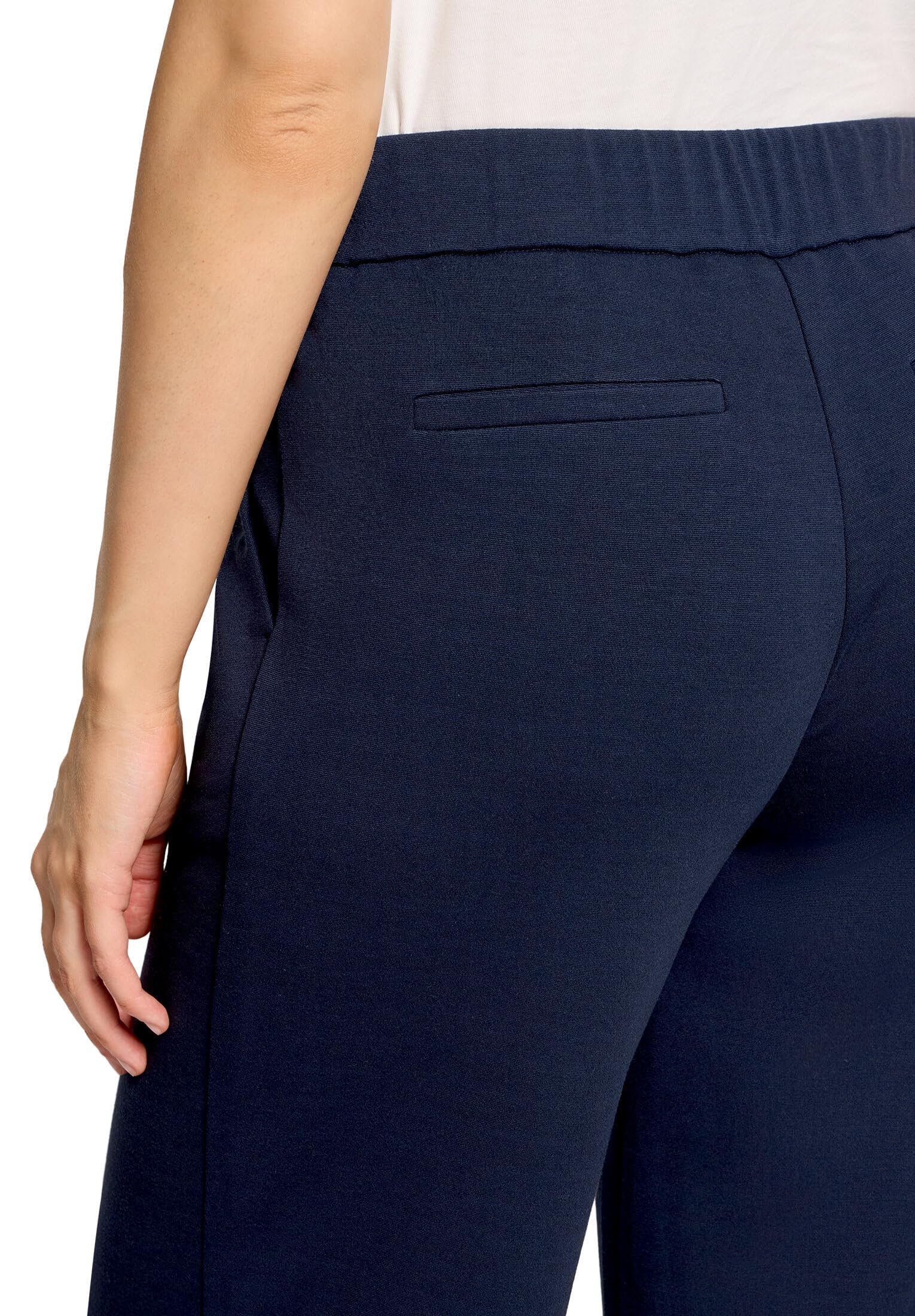 Betty & Co Damen Karo-Hose mit Bindegürtel