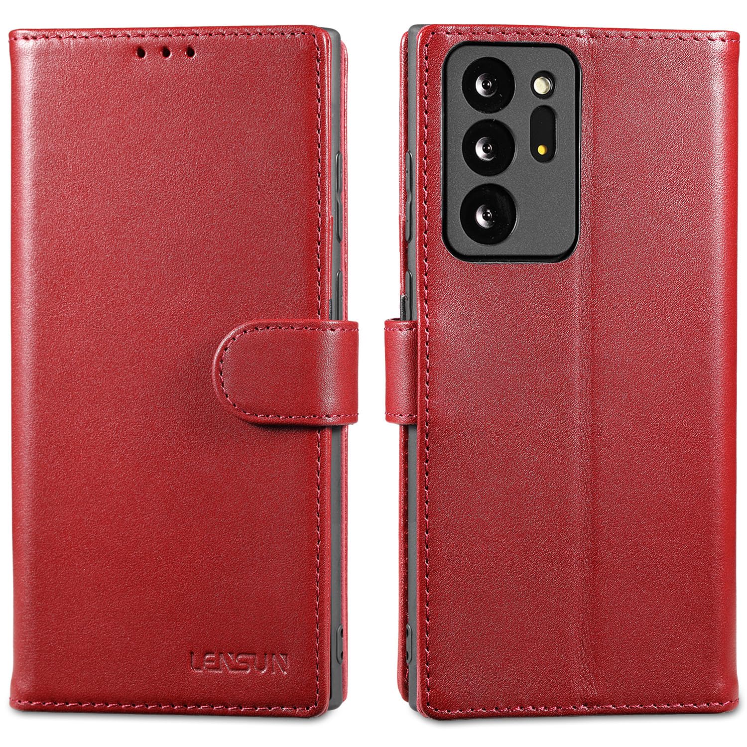 Custodia in vera pelle per Galaxy Note 20 ultra portafoglio rimovibile Custodia in vera pelle per Galaxy Note 20 ultra portafoglio rimovibile