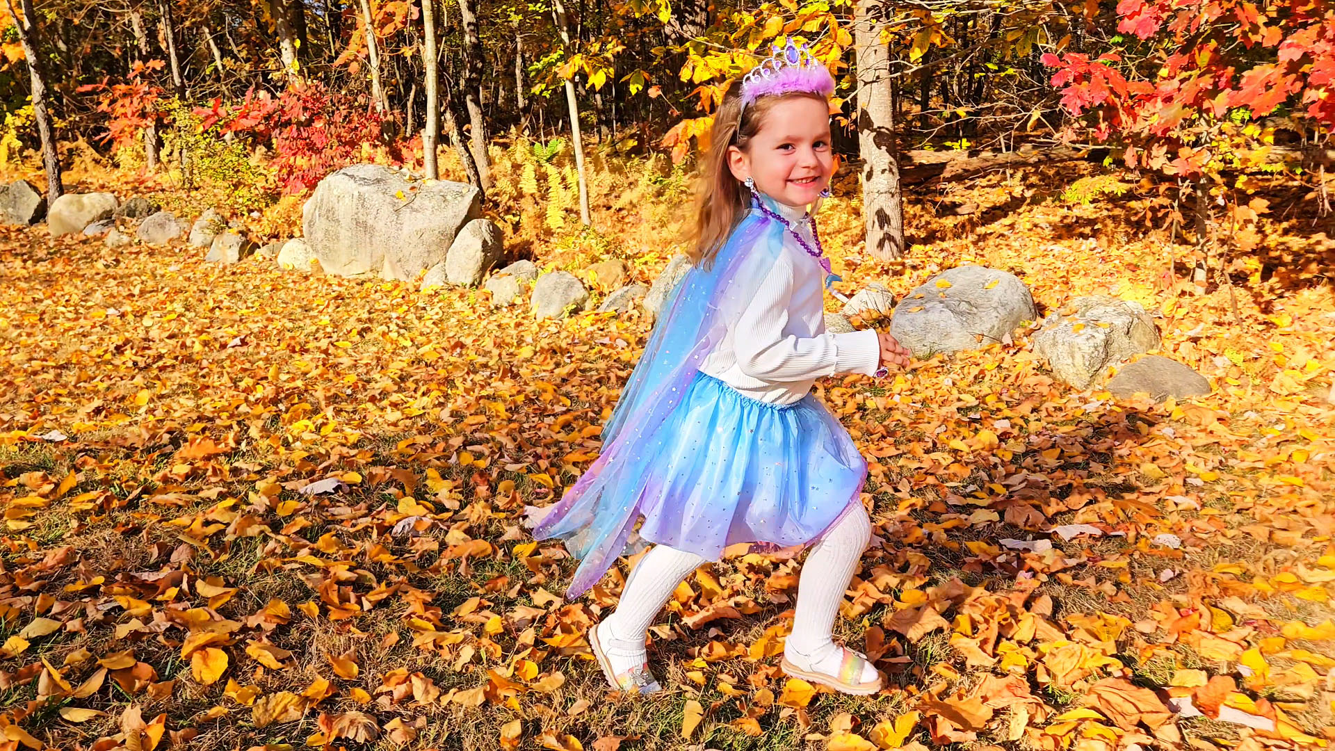 Vestido Princesa Jeowoqao para Niñas con Accesorios miniatura 7