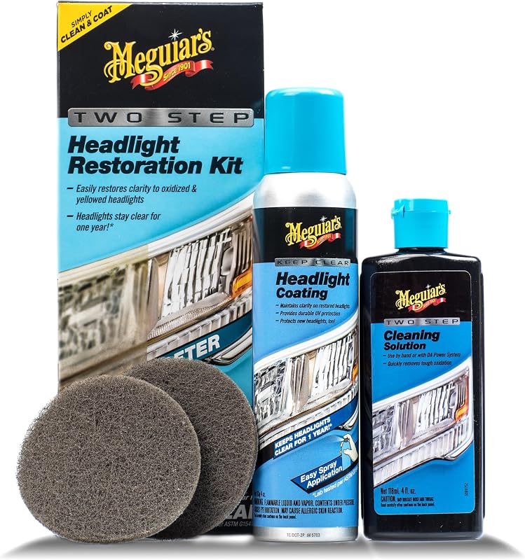 Kit de restauración de faros de automóvil de dos pasos