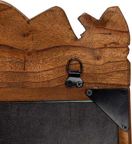 Miniatura 8 de Creative Co-Op 30 Inches Reclaimed Wood Framed, Natural Wall Mirror