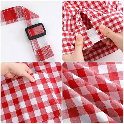 Miniatura 4 de Toulite 4 piezas de decoración de fiesta temática italiana, disfraz de chef, sombrero de chef, delantal, sombrero de chef de estilo italiano y