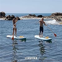 Vista 7 de HUIIKE Tabla de Paddle Inflable para Adultos con Accesorios Incluidos, Remo, Aletas, Bomba. Tabla de Stand Up Paddle de Gran Estabilidad