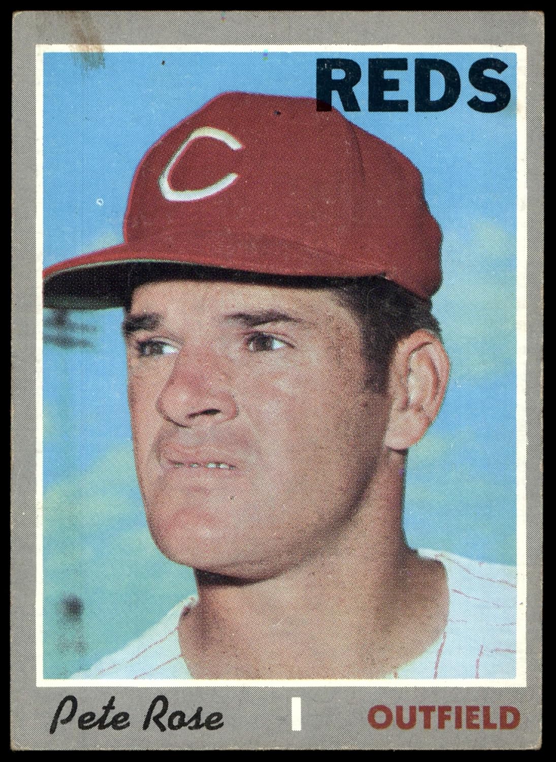 1970 Topps #580 Pete Rose Cincinnati Reds (Baseball Card) GOOD Reds