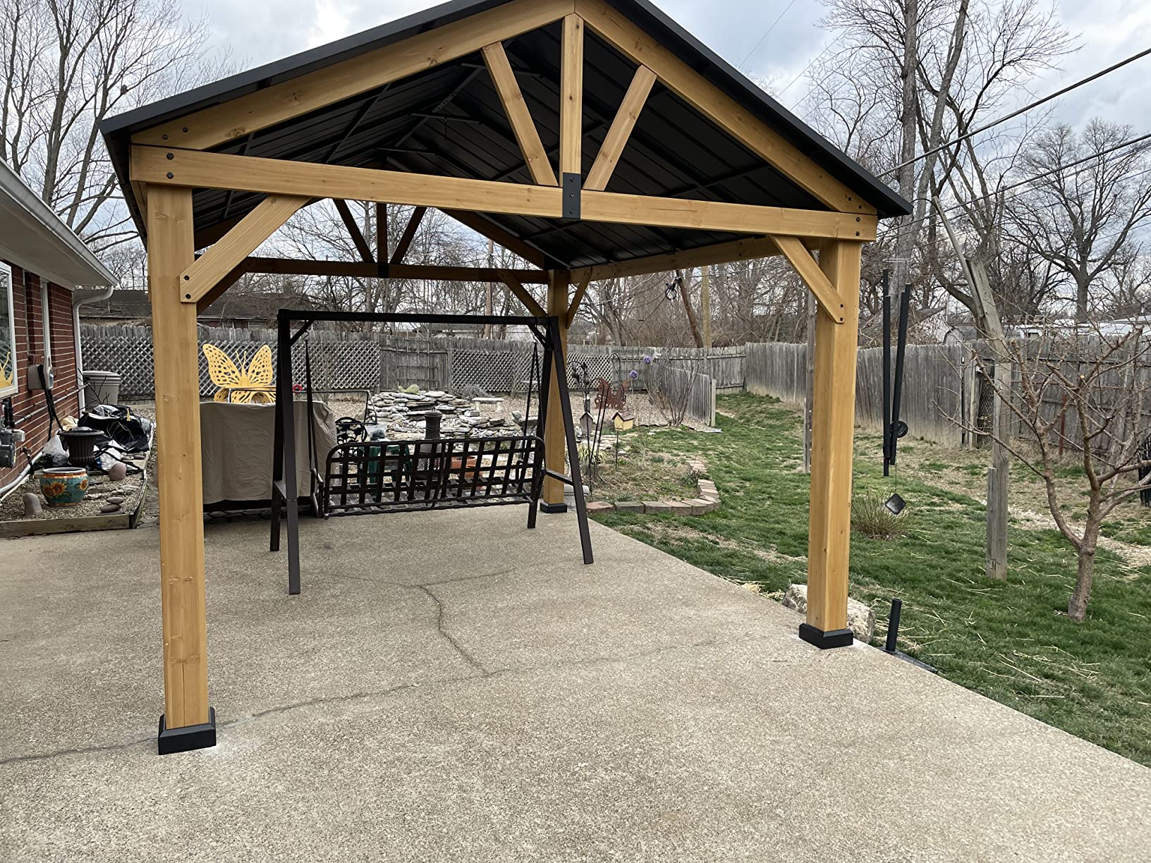 96/mo Finance Sunjoy Helena Collection 11 x 13 ft. Outdoor Patio