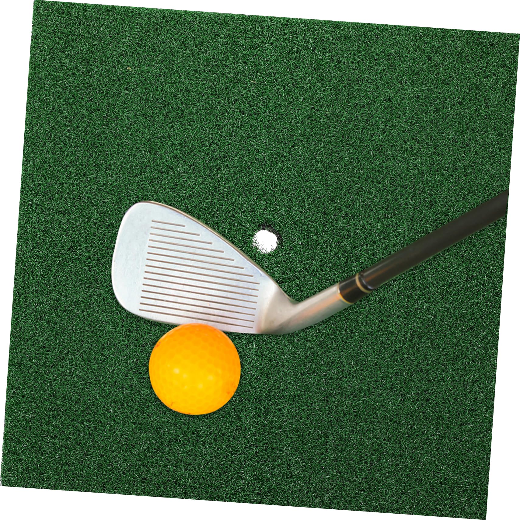Mikikit Tapete de Práctica de Golf 30x30 Cm, Césped Artificial Corto, Portátil y Seguro, Almohadilla de Swing para Principiantes, Uso Interior y Entrenamiento en Casa