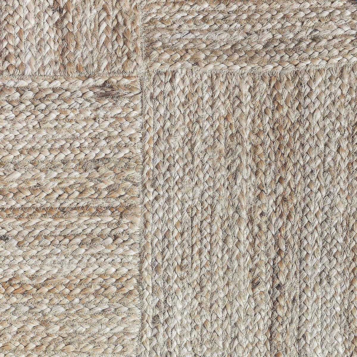Handwoven Jute Rug - Natural & Reversible -2