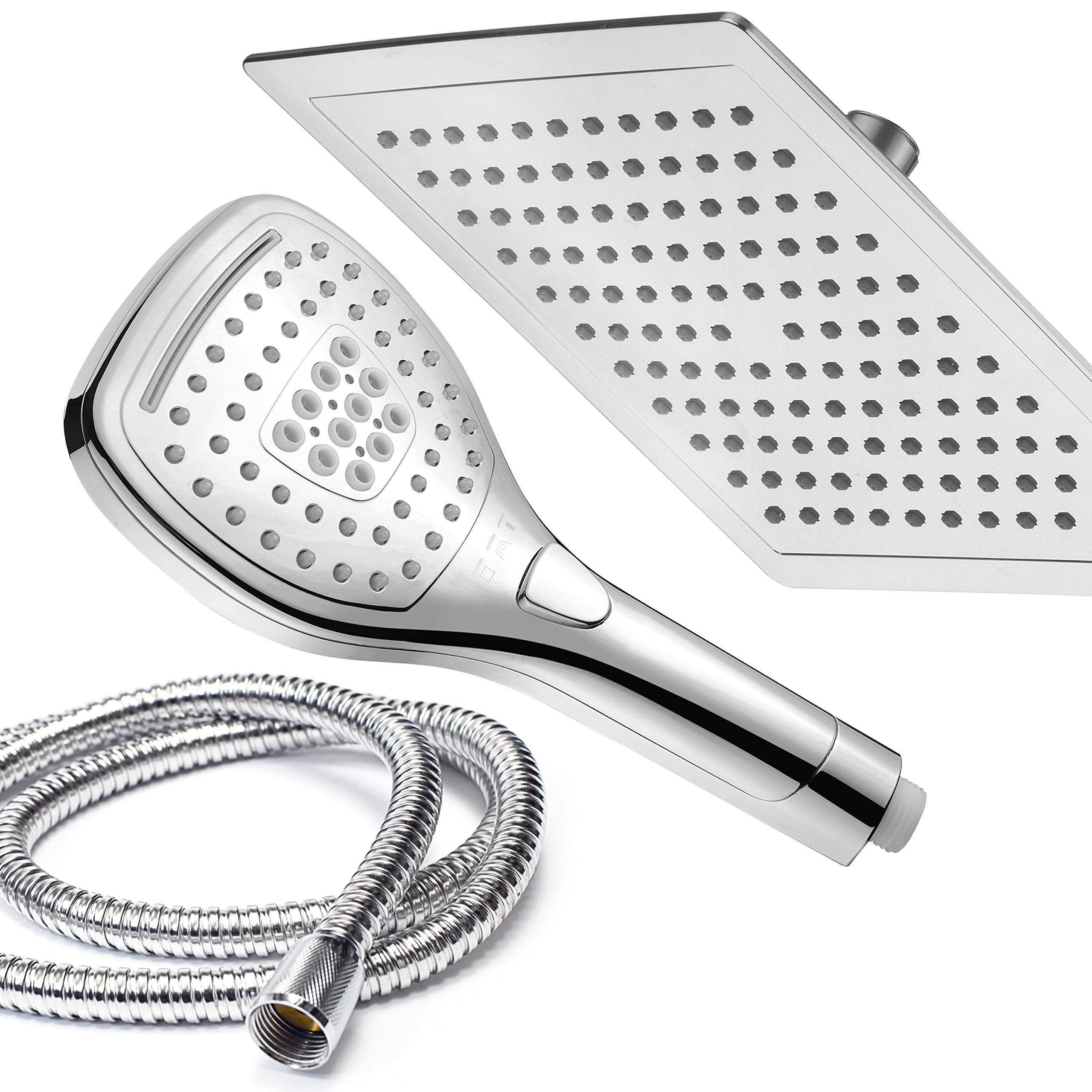 DreamSpa UltraLuxury 9" Rainfall Shower Head/Handheld Combo