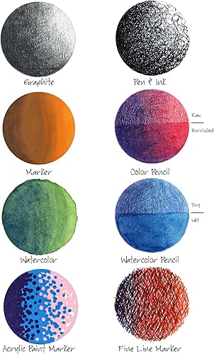 Miniatura 4 de Canson Papel Bristol de la serie XL, Vellum, almohadilla plegable, 9 x 12 pulgadas, 25 hojas (100 libras9.17oz), papel de artista para adultos y