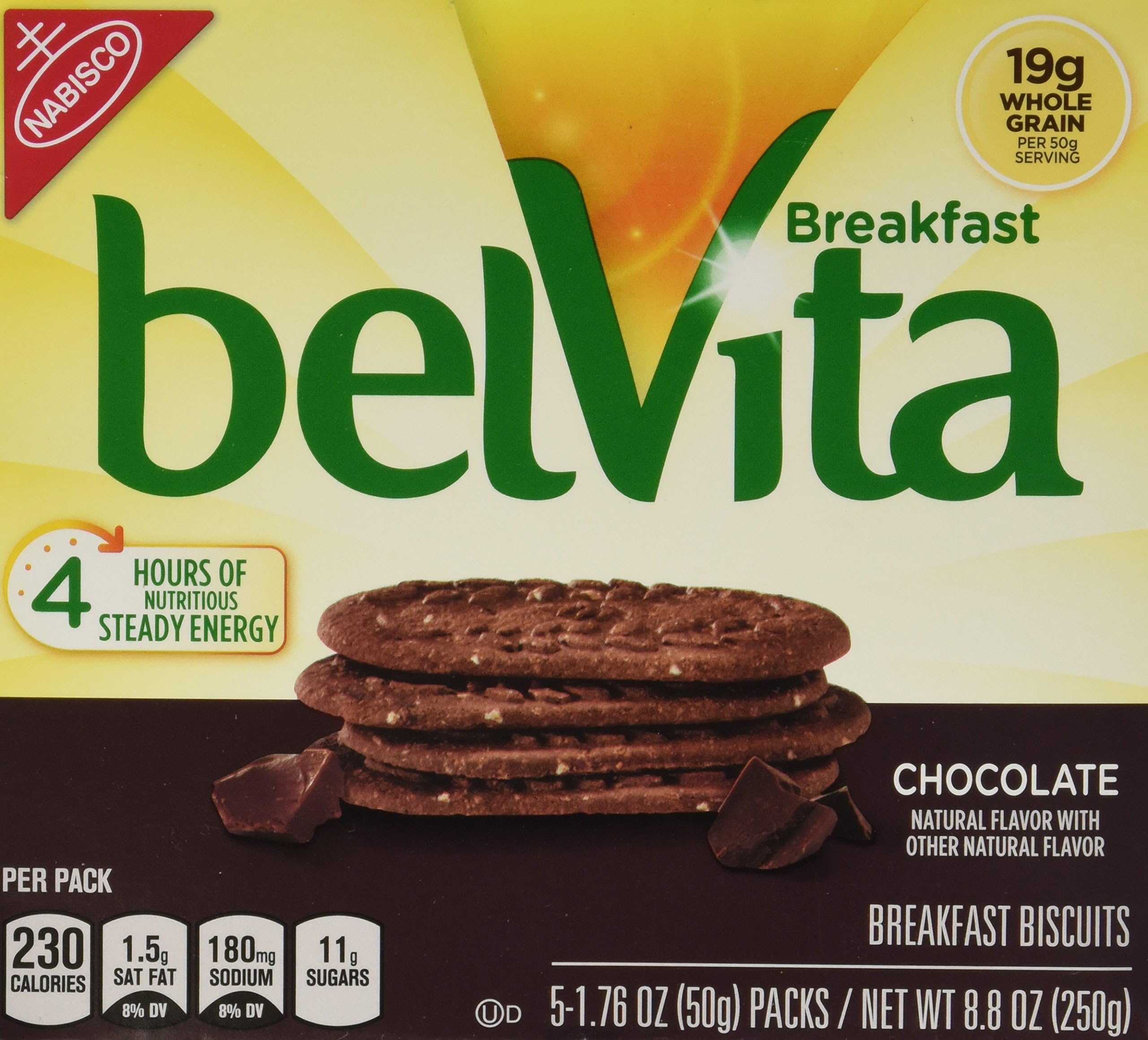 Whole Grain Chocolate Breakfast Biscuits, 8.8 Ounce (Pack of 5)