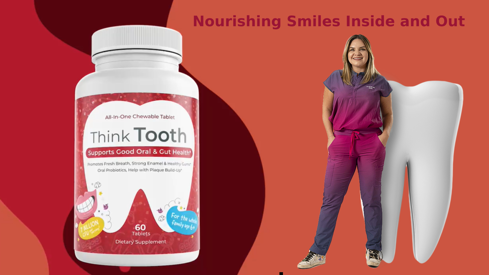 Amazon.com: Think Tooth 60 Chewable Tablets, Oral Probiotics for