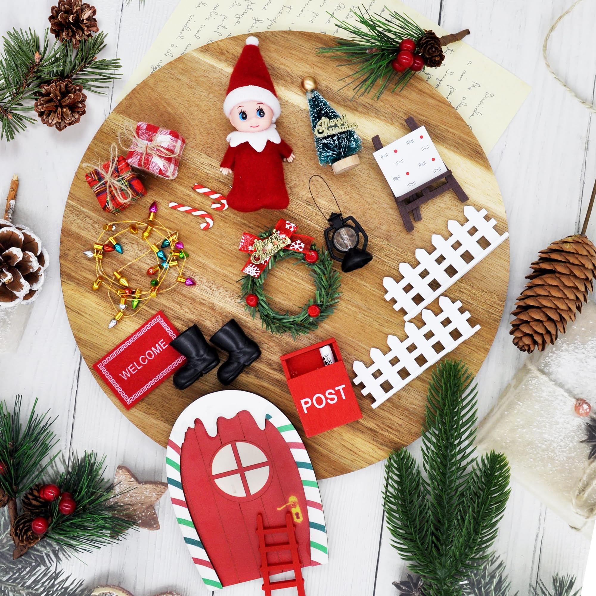 Pull De Noël Lutin Farceur 11cm - Décoration Avent Et Réveillon
