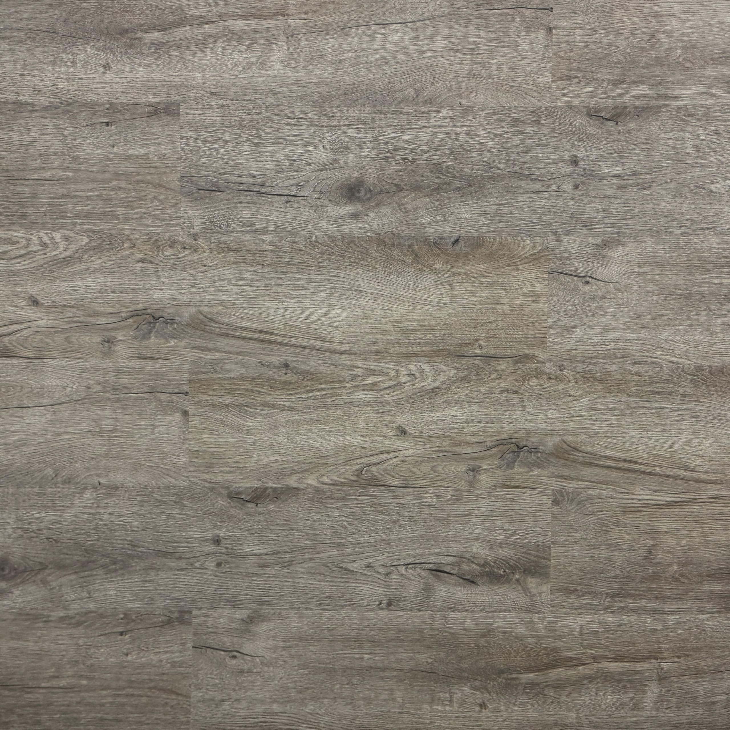TRECOR Klick - Suelo de vinilo RIGID-SPC de diseño, tablón macizo de 5,0 mm de grosor, con capa de desgaste de 0,50 mm, resistente al agua, (roble Prestige gris, 1 m² | suelo de vinilo)
