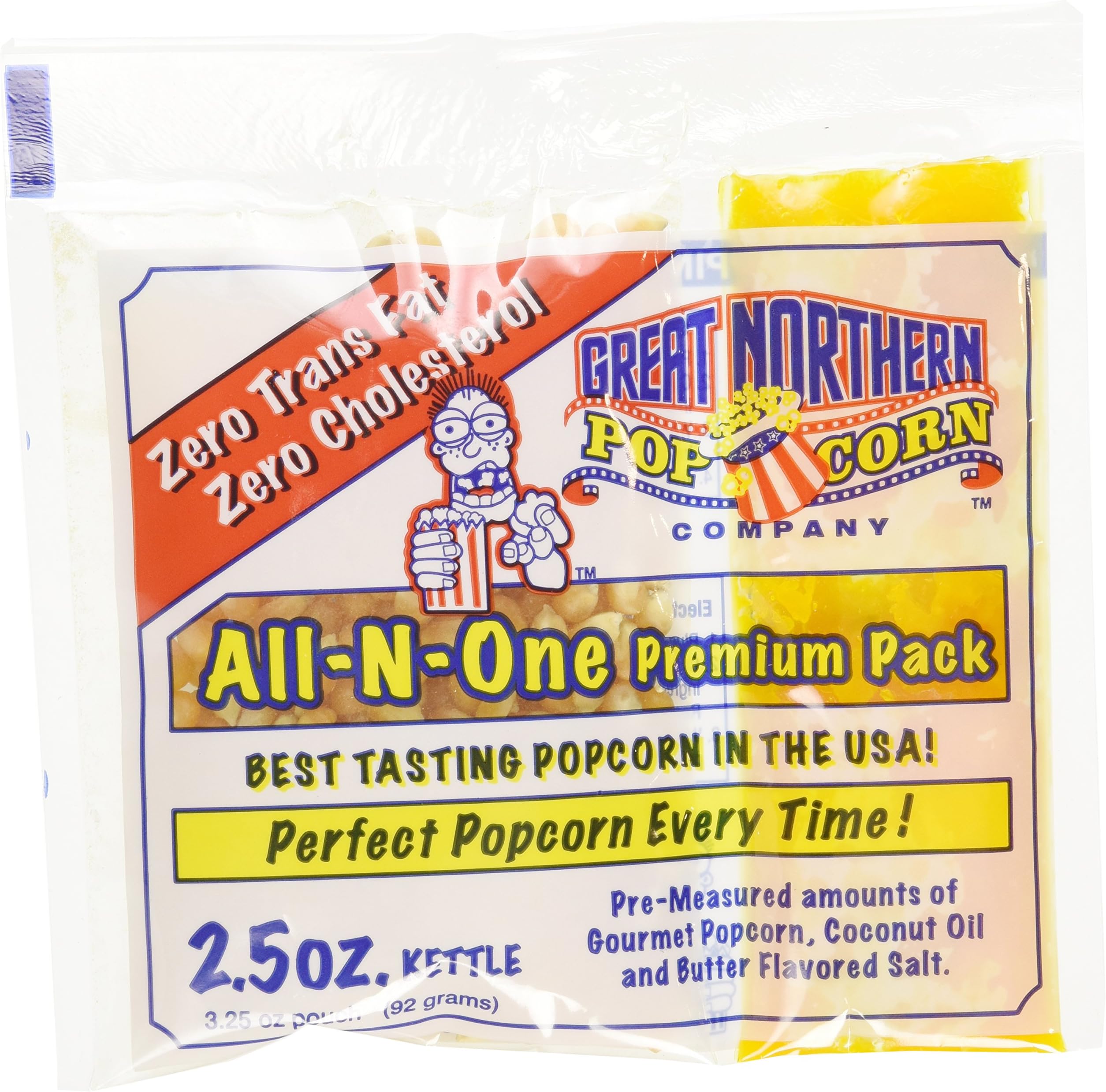 Great Northern 4099 GAP 2.5 OZ POPCORN Case (24) of Two and a Half Ounce Portion Packs