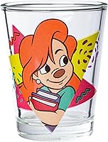 Vista 3 de Silver Buffalo Disney Una película Goofy - Juego de 4 mini vasos con personajes de Goofy, Max Goof, Roxanne y Bobby Zimuruski, 1.5 onzas