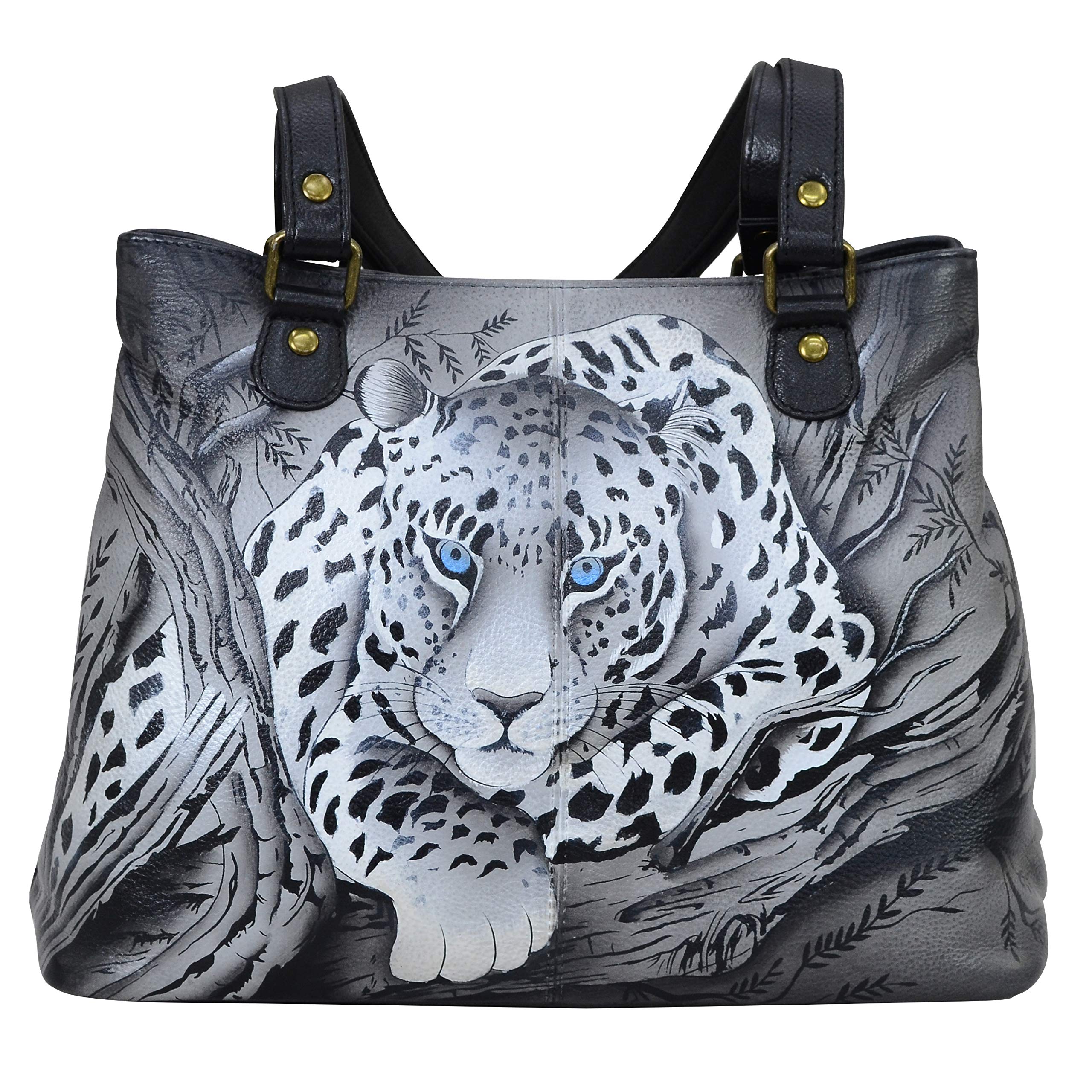 Anna by Anuschka Satchel Shoulder Handbag - Genuine Leather