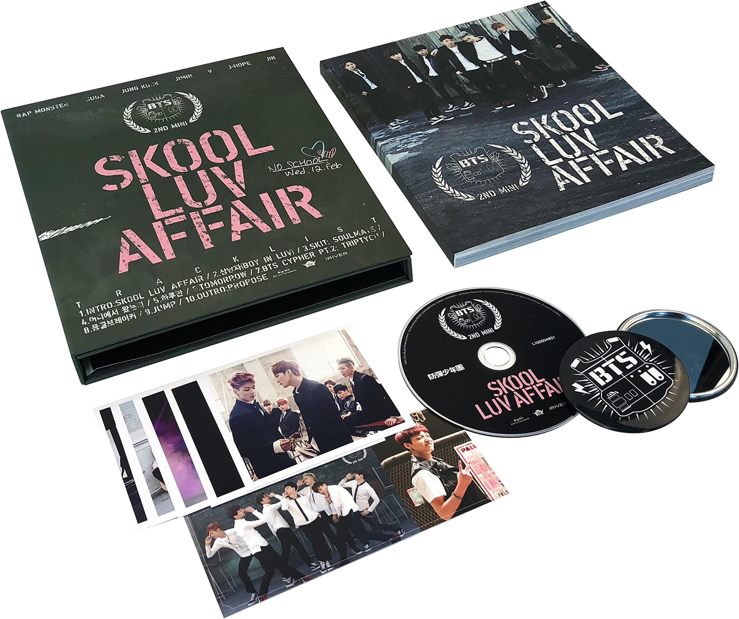 [ Skool Luv Affair ] - BTS 2nd Mini Album CD + Photobook + Photocard + FREE GIFT / K-POP Sealed
