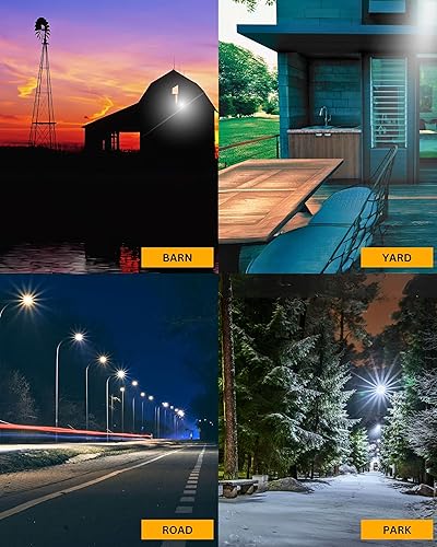 Miniatura 4 de Marathon Lighting Luz LED de seguridad y granero de 100 W del atardecer al amanecer, 14000 lúmenes, listado ULDLC, fotocontrol NEMA - LED grado