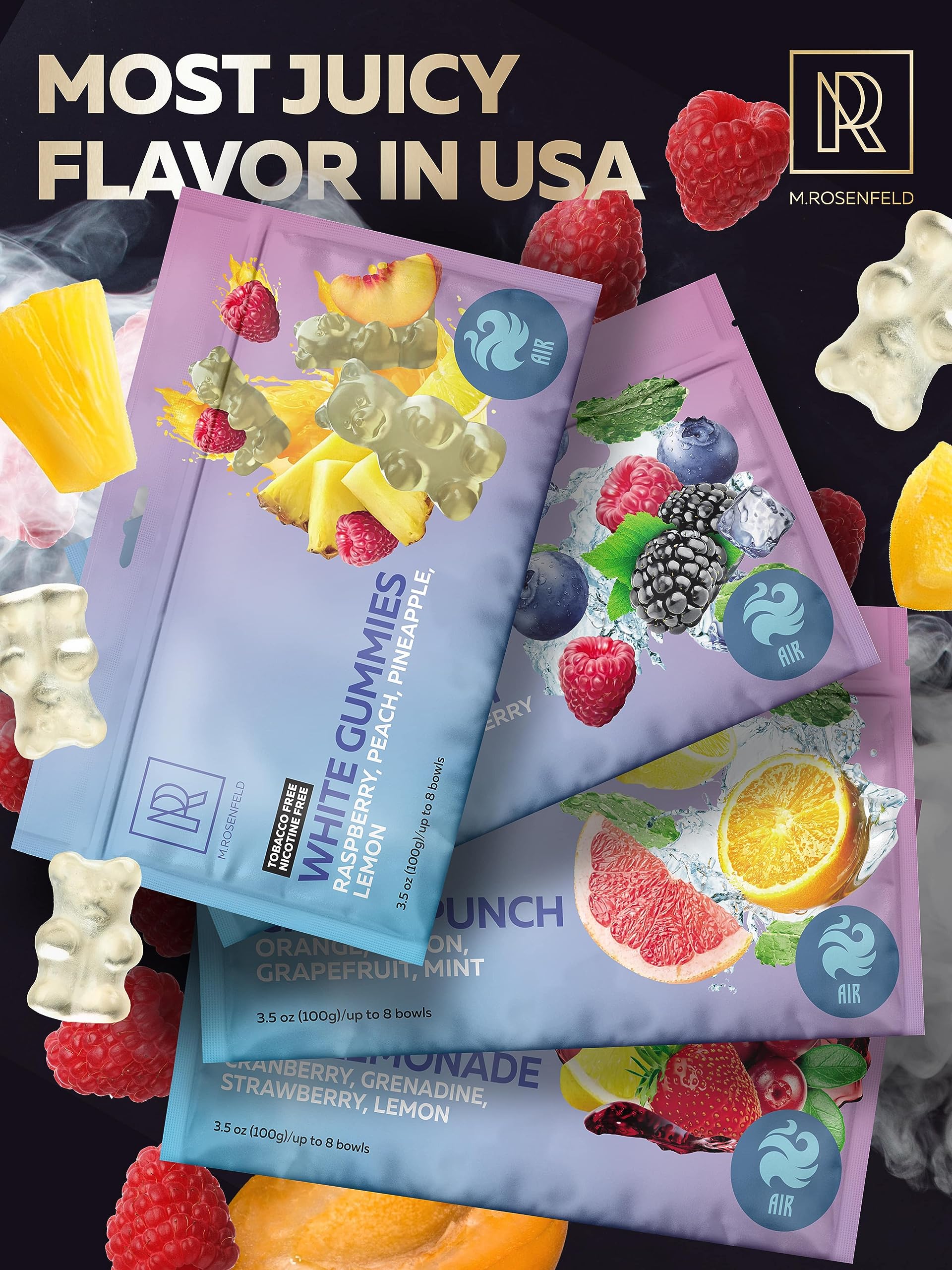 Amazon.com: Hookah Flavors White Gummies Herbal - 3.5 oz of Hookah Shisha  Tobacco Free