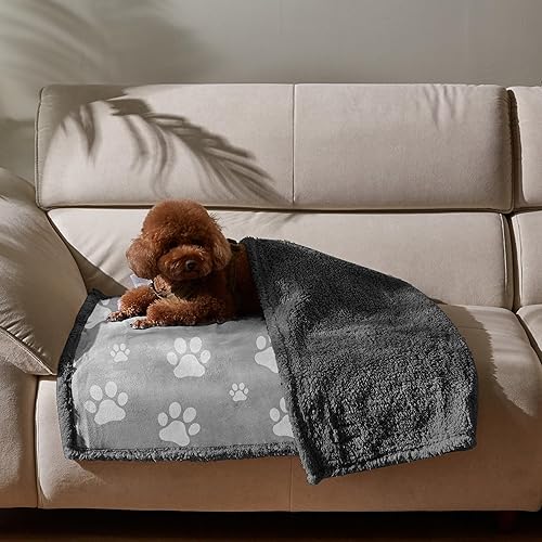 Miniatura 2 de Kritter Planet Manta impermeable para perros a prueba de orina para sofá protector de muebles manta reversible para mascotas pequeñas y medianas