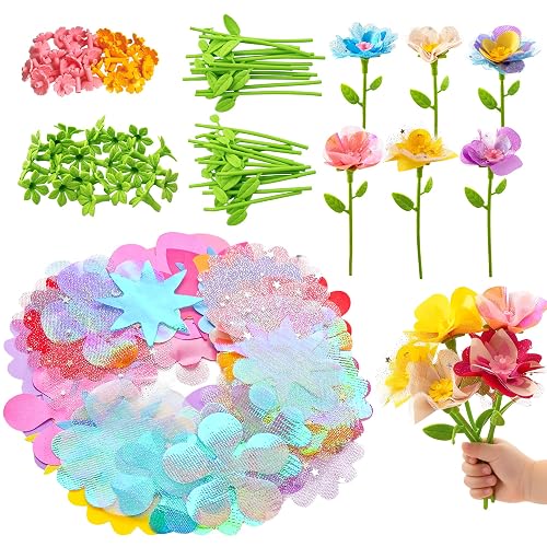 Fabric Flowers for Crafts Refill Kit - DIY Flower Bouquet
