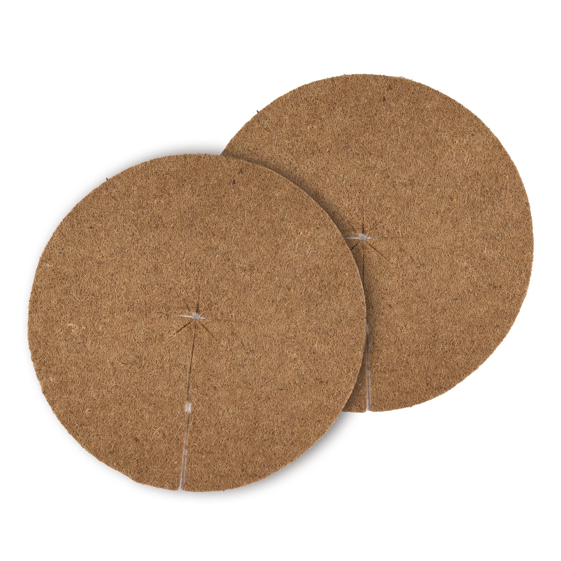 Lot de 2 Disques de Paillage en Coco - Protection Plantes 80 cm