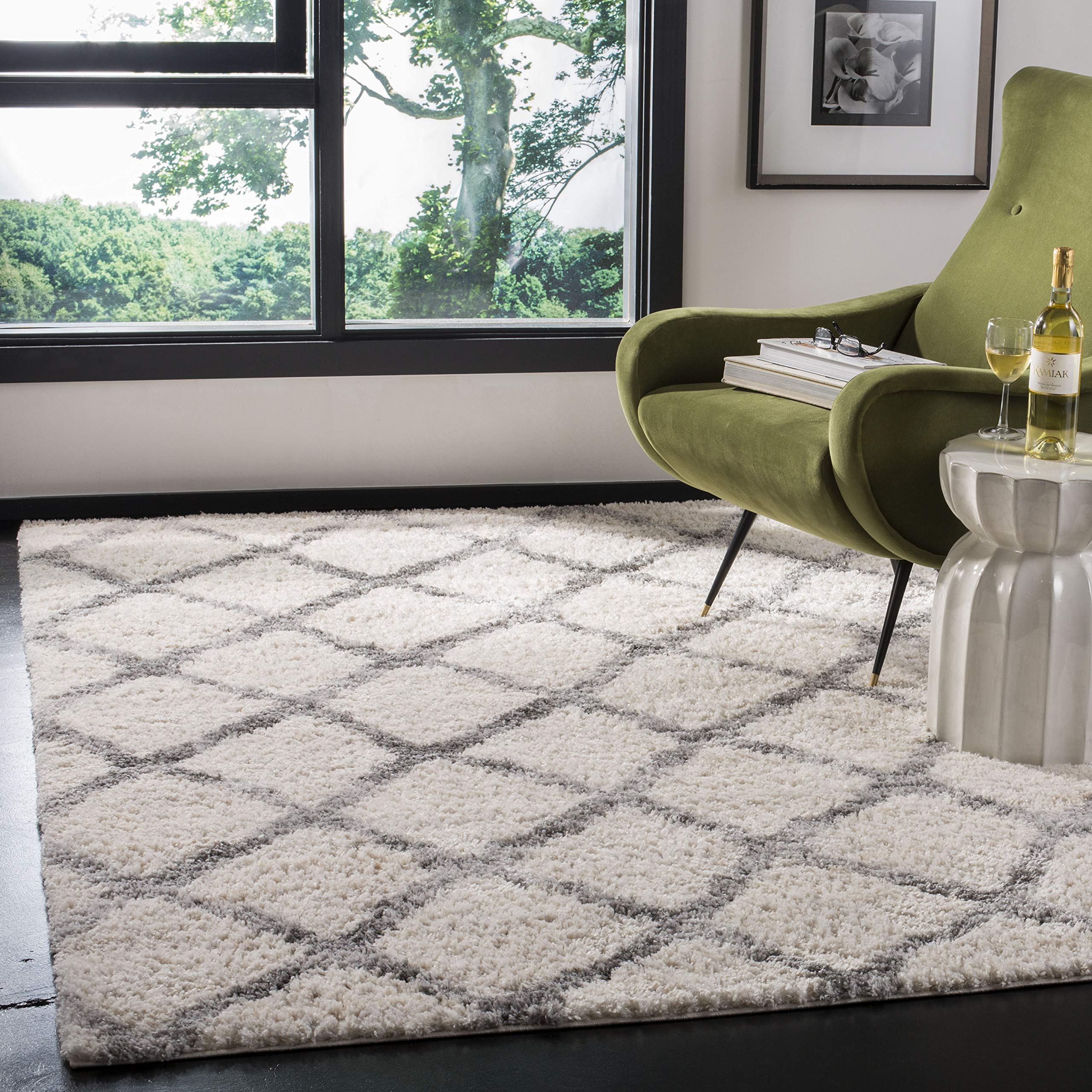 SAFAVIEH Berber Shag Collection (6' x 9')