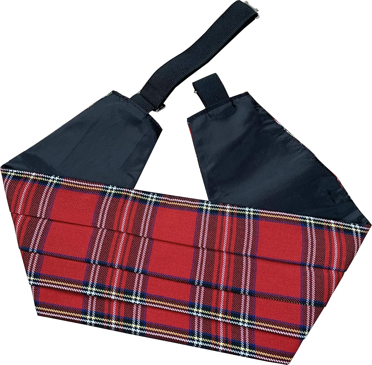 Great British Tie Club Royal Stewart Tartan Cummerbund Set (includes Bow Tie & Pocket Square)