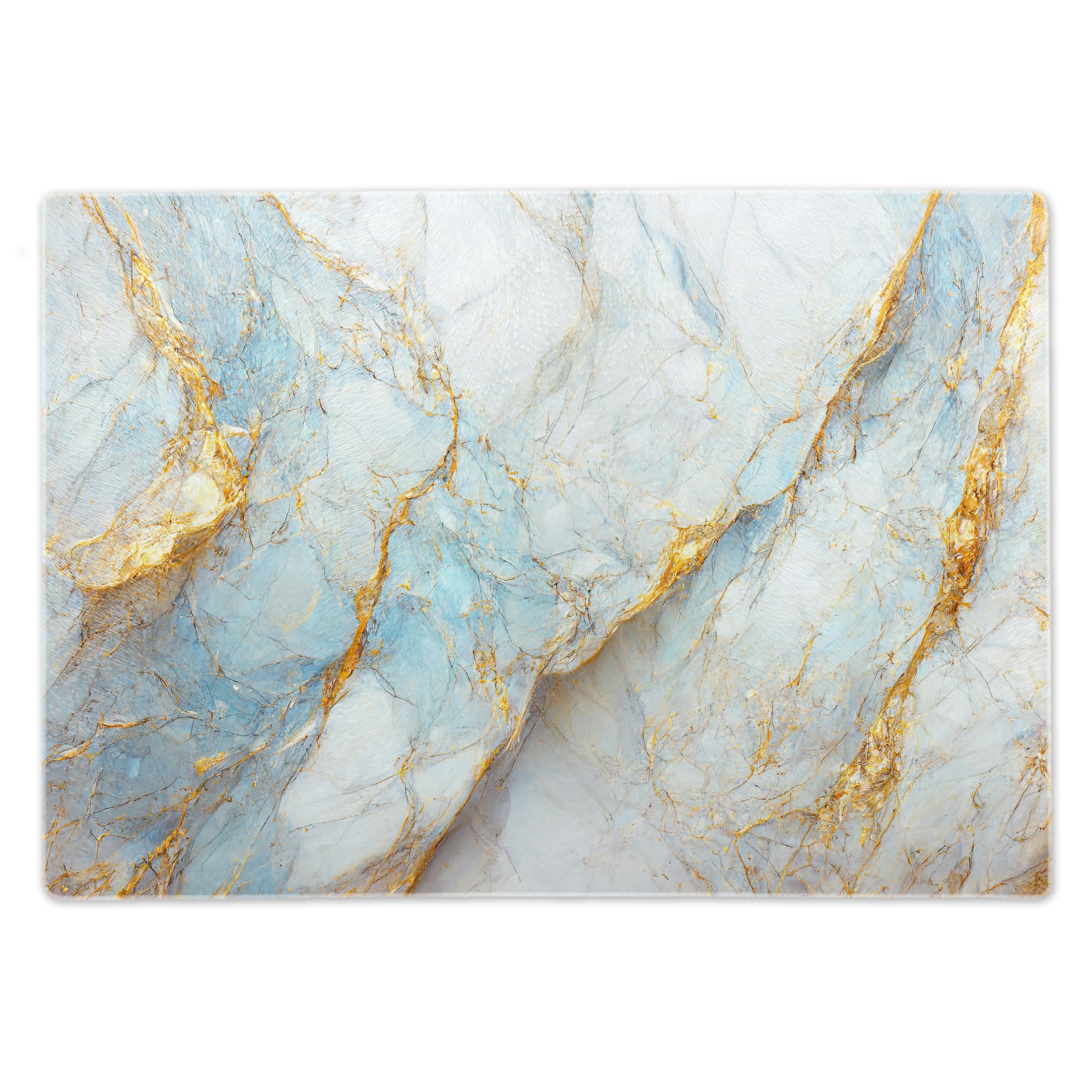 ShopQuality4U Catering Chopping Boards | Glass Worktop Savers/Protectors Heat Resistant | Over The Sink 20x28cm Medium Gold Grey โ image 1