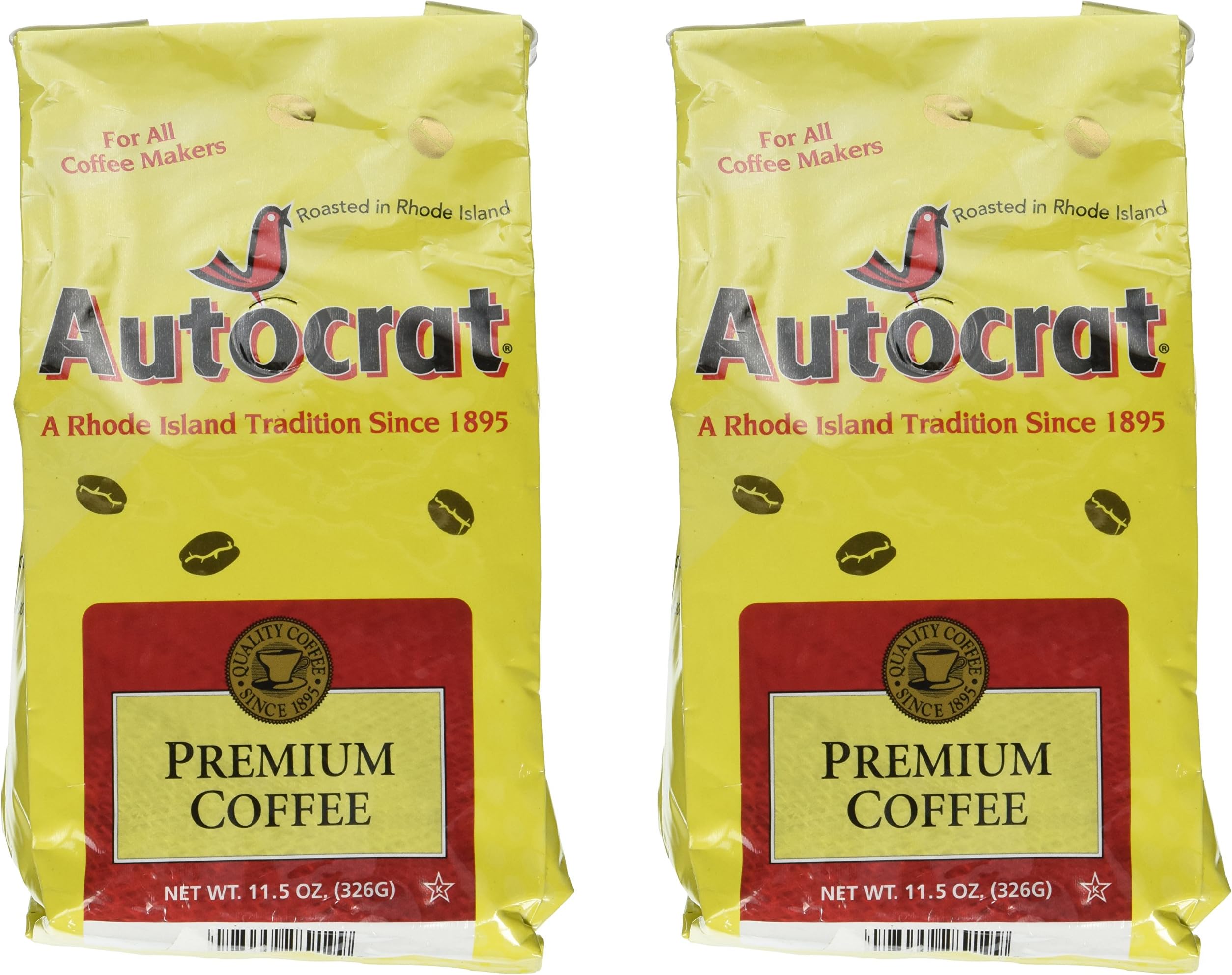 Autocrat Ground Premium Coffee Regular - 2 Pack (11.5 Oz Each Bag)
