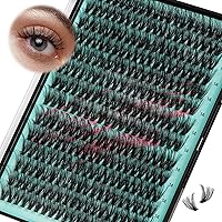 Vista 20 de Kit de Extensión de Pestañas, Kit de Racimos de Pestañas DIY 168Pcs con Pegamento de Unión y Sello Impermeable, Removedor de Pestañas para Kit