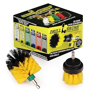 Scrub Brushes for Cleaning - Bathroom Cleaning Brush - Grout and Tile Cleaning Brush - Bathtub Cleaning Brush