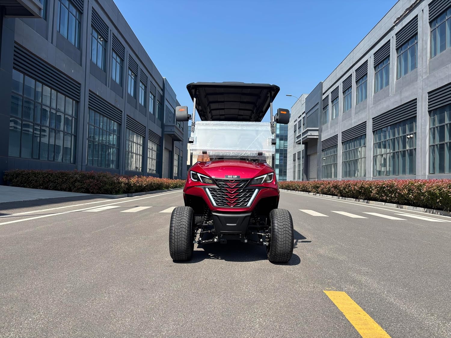GO UP4 + 2-Seater Golf cart Sightseeing cart Patrol car, 48V150AH Lithium Battery
