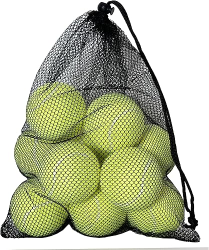 Miniatura 10 de Pelotas de tenis, paquete de 12 pelotas de tenis de práctica avanzada para principiantes, pelotas de tenis de entrenamiento para perros y mascotas