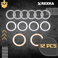 Vista 8 de Rexka Kit de juntas de servicio diferencial y de transferencia de 12 piezas compatible con Toyota Lexus 4Runner Land Cruiser Tundra Tacoma FJ