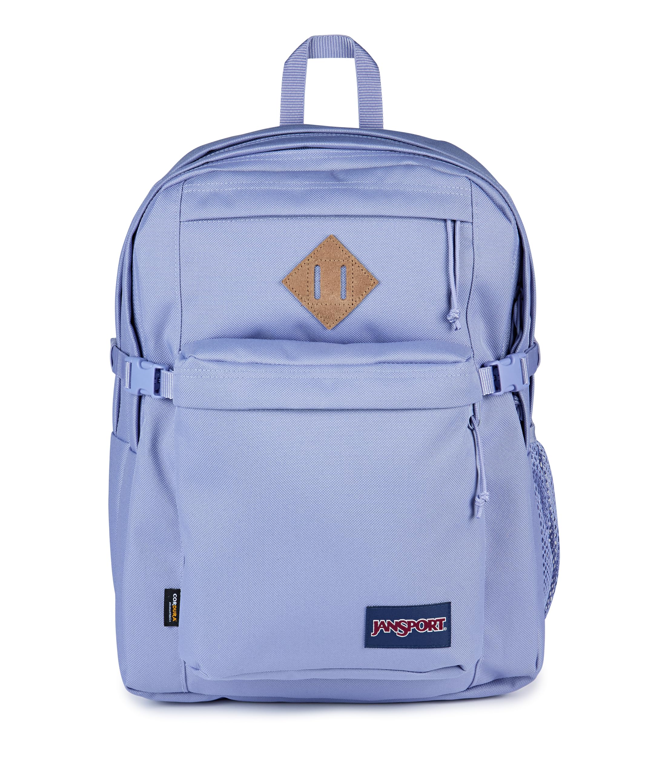 JanSport Main Campus Backpack - Travel or Work Backpack with 15-Inch Laptop Sleeve and Dual Water Bottle Pockets, Lavender Ash