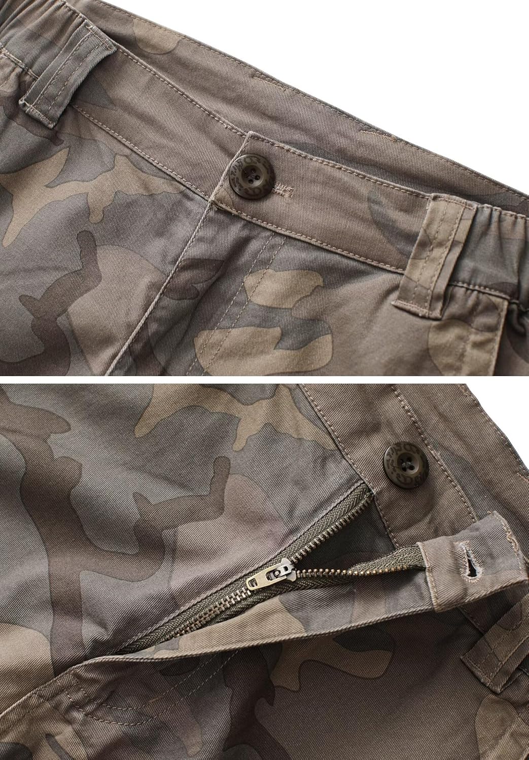 GSGGIG Mens Cargo Shorts Relaxed Fit Camo Casual Shorts Multi-Pocket Work Shorts with Pockets 11" Inseam - Image 5