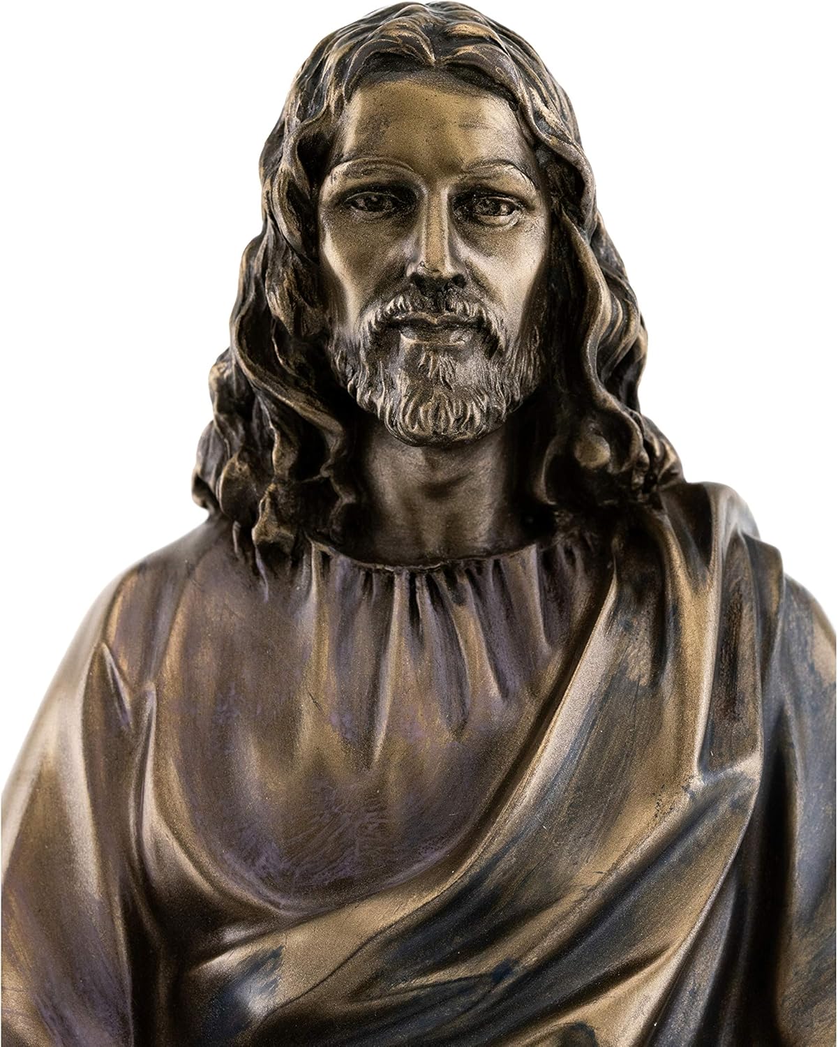 Top Collection Jesus Statue - Son of God Sculpture in Premium Cold Cast Bronze- 11.5-Inch Collectible Lord of All Savior Figurine
