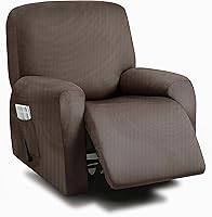 Vista 14 de ULTICOR Fundas para Sofá Reclinable de 8 Piezas, Fundas Elásticas de Hilo Teñido para Sofá Reclinable de 3 Cojines, Fundas Deslizables para Sofá