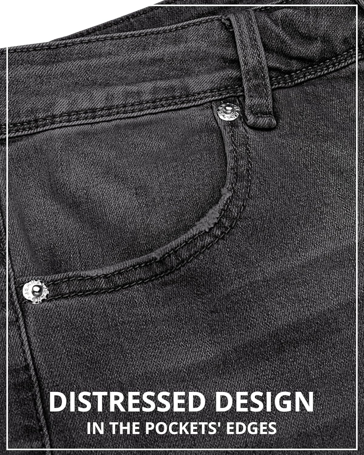 GRAPENT Womens Flare Jeans High Waisted Wide Leg Baggy Jean for Women Stretch Denim Pants - Image 4