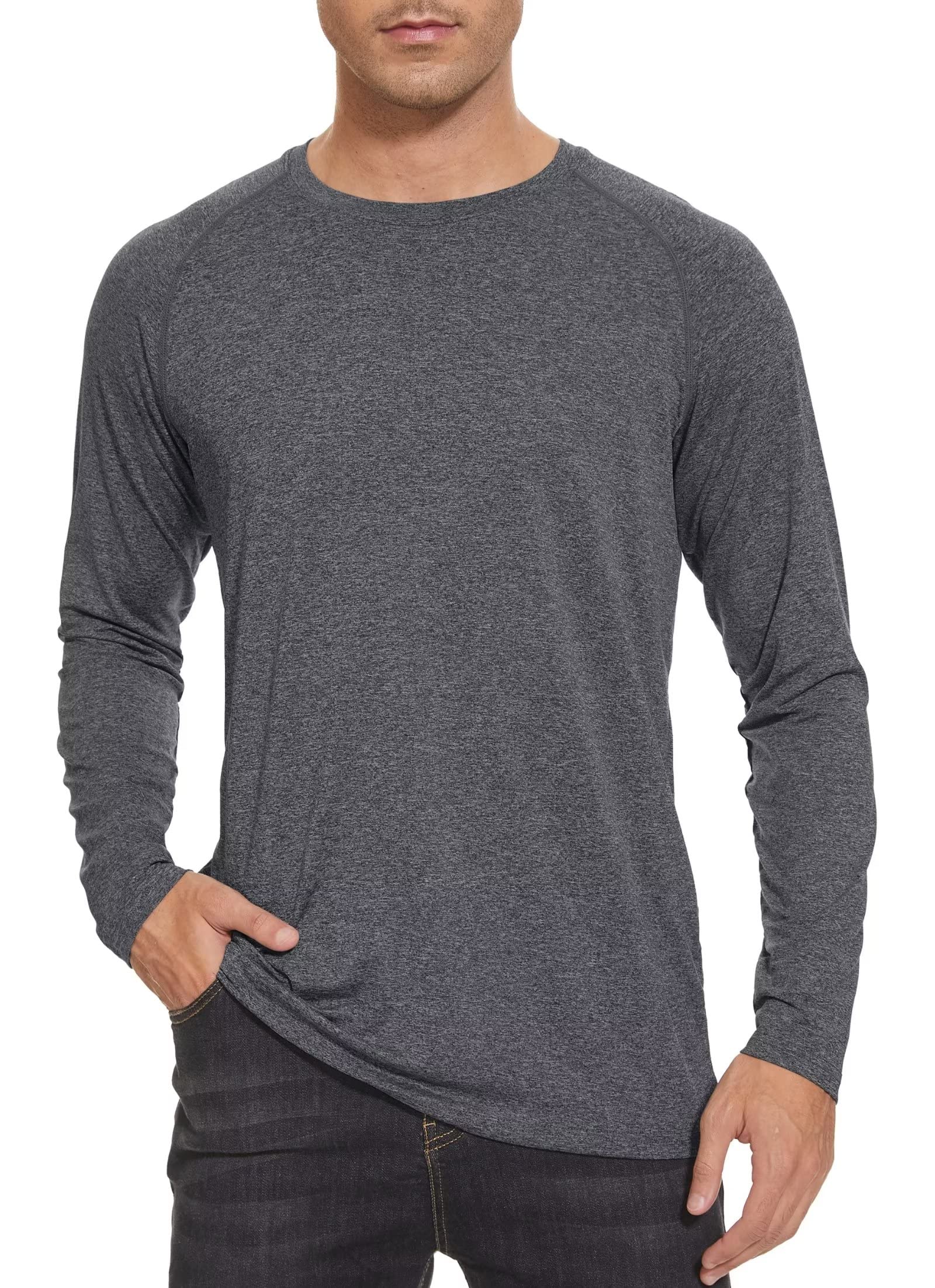 kefitevd Men's Long Sleeve UV Shirts Outdoor UPF 50+ Sun Protection Rash Guard Quick Dry Fishing Hiking Running T-Shirts-picture-34