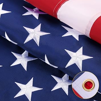 TOPFLAGS American Flag 4x6 FT Outdoor, Heavy Duty Polyester US Flag