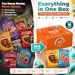 MunchyCravings Gummy Candy Variety Box (16 Packs, Up to 8 Flavours) – Snack Box with Sweet & Sour Gummies – Candy Gift Box for Men, Women, Kids & Adults – Care Package for Birthdays, Christmas & Halloween