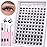 Clear Band Natural Lash Clusters Kit Wispy Eyelash Clusters 10-16mm Lash Extension Kit CC Curl Invisible Band Eyelashes Extensions with Bond and Seal Lash Glue and Tweezers DIY at Home by Geeneiya