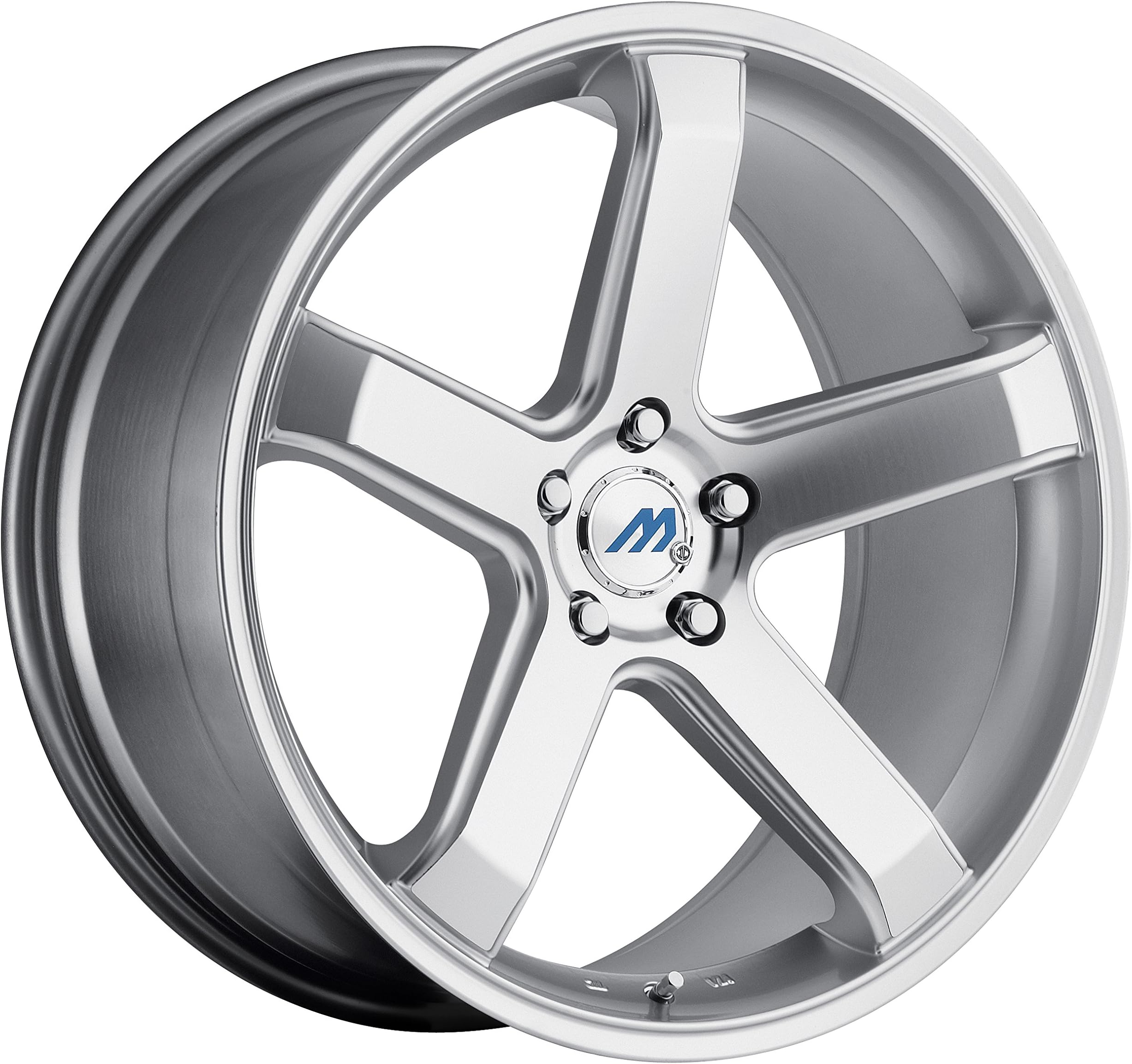 Mach ME5 Hyper Silver Wheel with Painted (19 x 8.5 inches /5 x 112 mm, 35 mm Offset)