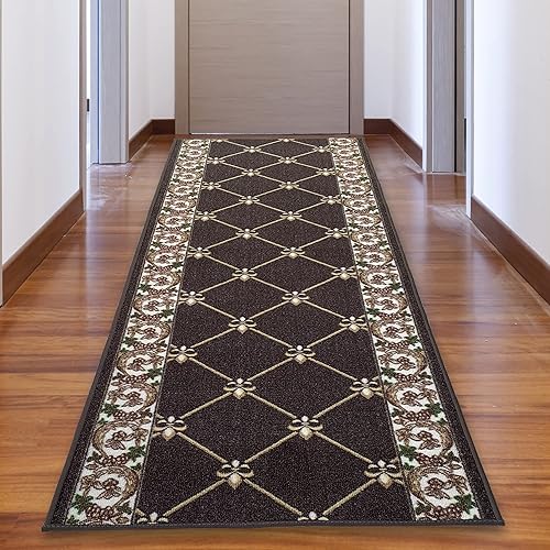 Miniatura 6 de CreativeDeco Alfombra de pasillo hecha a medida con respaldo de goma para cocina, vestíbulo, pasillo, entrada, elige tu tamaño de longitud de 31