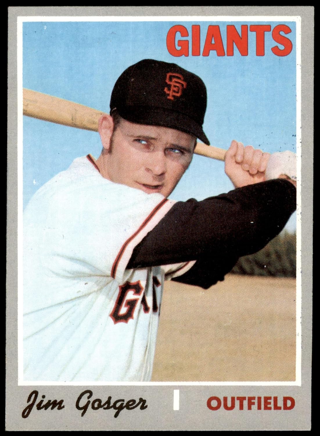 1970 Topps #651 Jim Gosger San Francisco Giants (Baseball Card) NM Giants