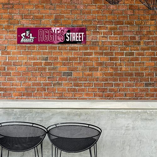 Vista 387 de Rico Industries Letrero de plástico de la NCAA de plástico de 4 x 16 pulgadas Alternativo